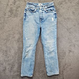 Lovers and Friends Jeans Womens Size 25‎ BlueHigh Rise Rigid Slim Straight